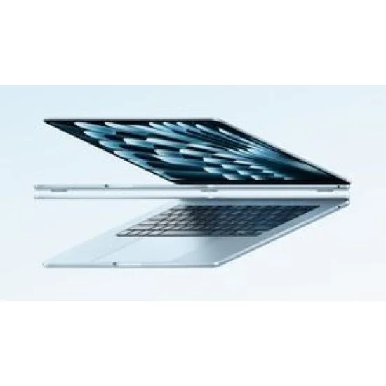 Apple macbook air (2025) 15.3-inch m4 chip 16gb ram 256gb ssd - skyblue